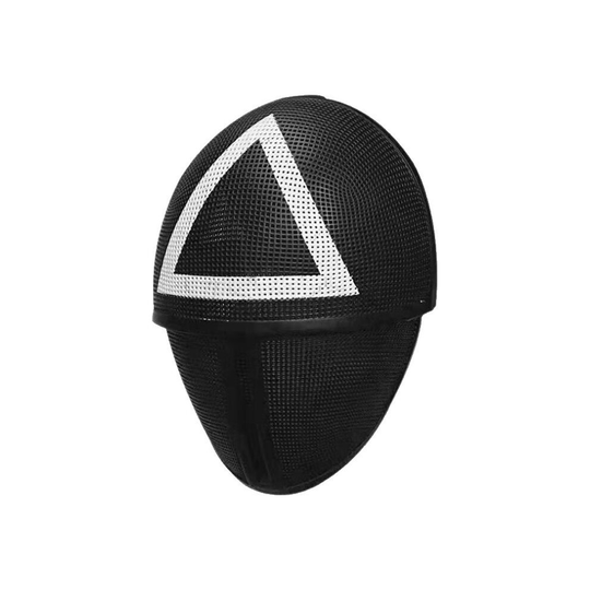 (Triangles) Squid Game Mask Cosplay Halloween Horror Headgear Round Square Triangle Helmet