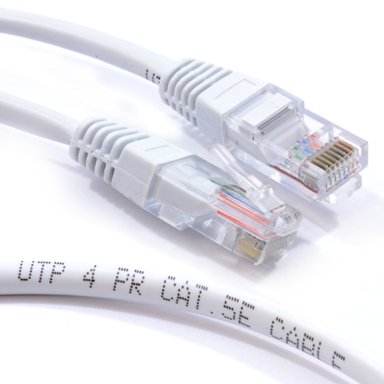 kenable White Network Ethernet RJ45 Cat5E CCA UTP PATCH 26AWG Cable Lead 1.5m