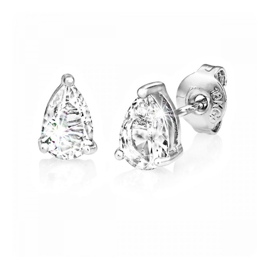 Pear Earrings Created with Swarovski Crystals