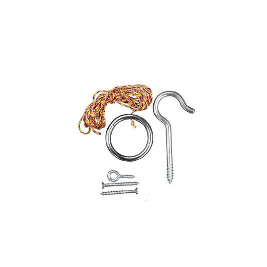 Tiki Toss Original Hook and Ring Game Essentials- Includes Hook, Ring, Mounting Screws, and Thread