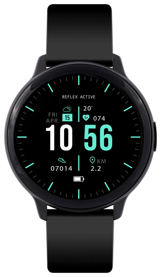 Reflex Active Series 14 Black Strap Smart Calling Watch