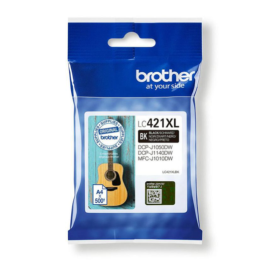 Brother High Yield Black Ink Cartridge 500 pages - LC421XLBK