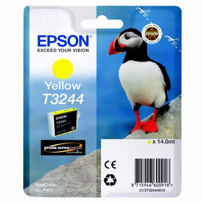Epson Epson T3244 Puffin Yellow Standard Capacity Ink Cartridge 14ml - C13T32444