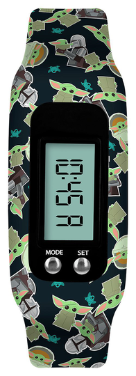 Disney Star Wars Mandalorian Green Silicone Step Tracker