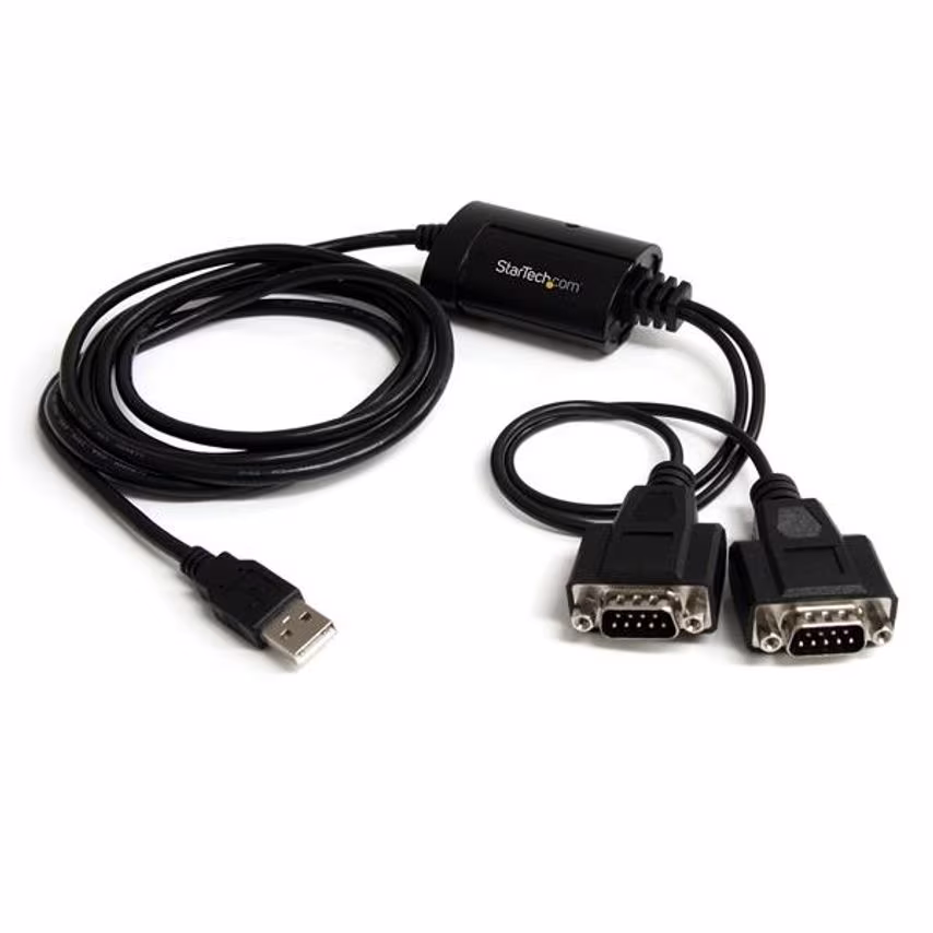 Startech 2PT FTDI USB to Serial RS232 Adapter COM