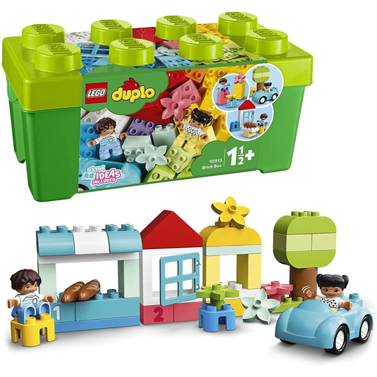DUPLO Classic LEGO 10913 Brick Box Building Set with Storage, First Bricks Learning Toy for Toddlers 1 .5 Year Old