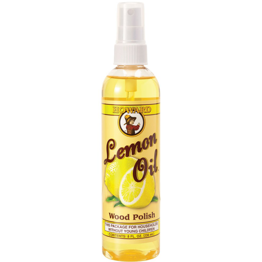 (236ml 8 fl oz) Lemon Oil Wooden Furniture Polish Wood Cleaner Spray Bottle by Howard Products