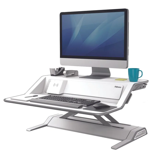 Fellowes Fellowes Lotus DX Sit Stand Workstation White 8081101