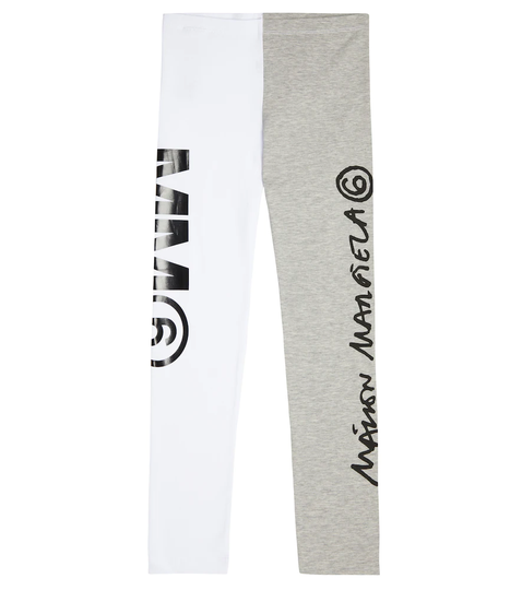 Logo cotton-blend leggings
