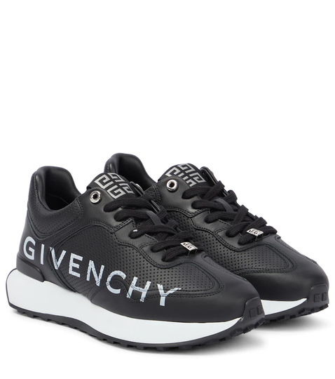 GIV Runner logo leather sneakers