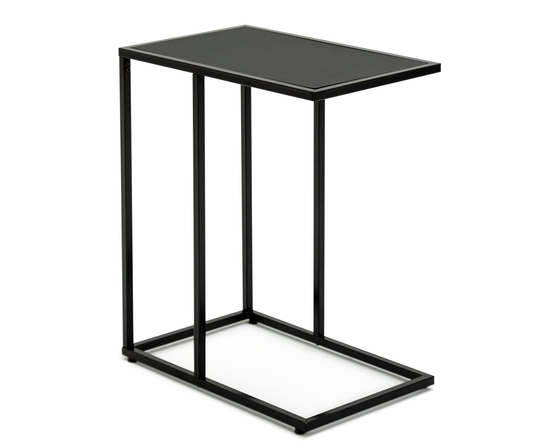 Habitat Loft Living C Shape End Table - Black