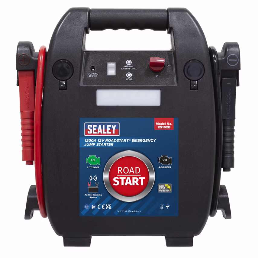 Sealey RoadStart Emergency Jump Starter 12V 3.5L 6-Cylinder