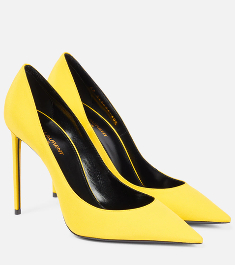 Zoe silk crêpe de chine pumps