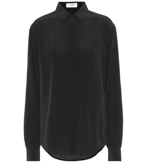 Silk crêpe de chine shirt