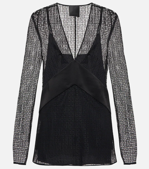 4G lace-overlay top