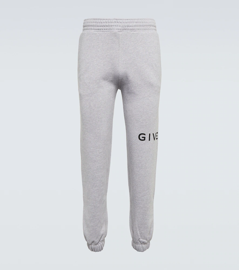 Logo cotton jersey sweatpants