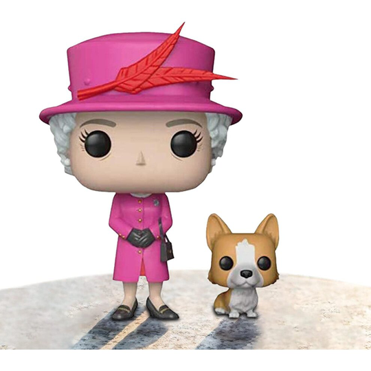 FUNKO!POP-Queen Elizabeth Figure II With Corgi Dog Exclusive Statue