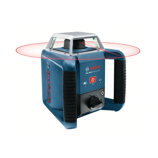 Bosch GRL 400 H Rotation Laser Level in Carrying Case with Accessory Set - 0 601
