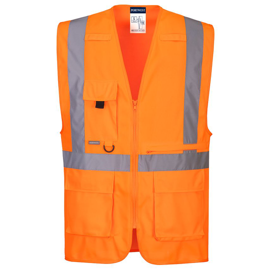 Portwest Hi-vis Executive Vest with Tablet Pocket XL Orange
