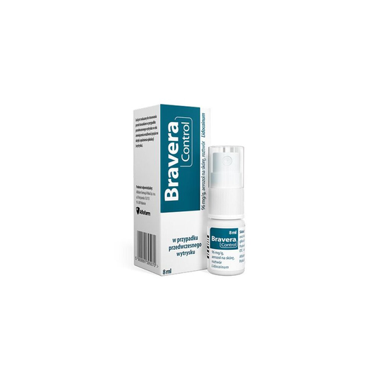 Bravera Control aerosol on the skin, delaying ejaculation - 8 ml