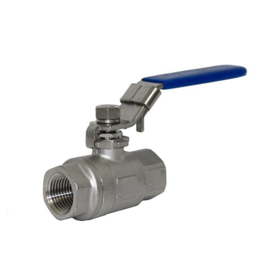 Eco Ball Valve Stainless Steel Ball Valve 2 Piece 1 1/4" BSP Thread