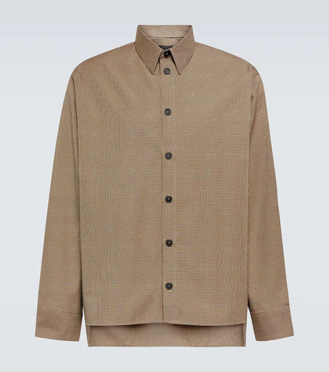 Houndstooth print shirt