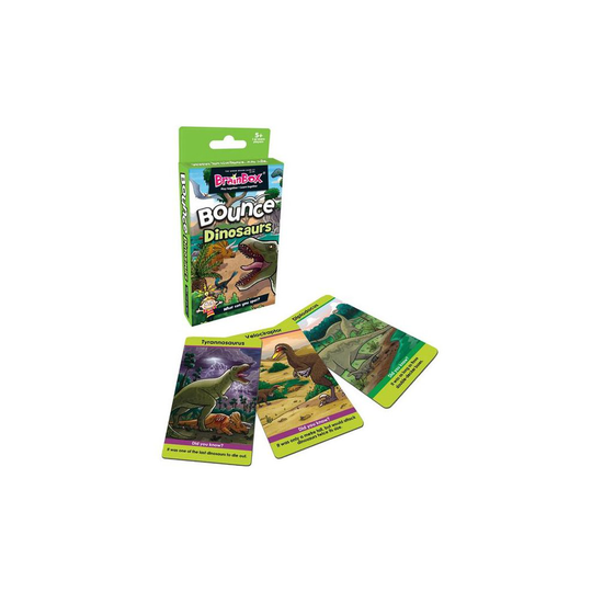 BrainBox Bounce Card Game Dinosaurs