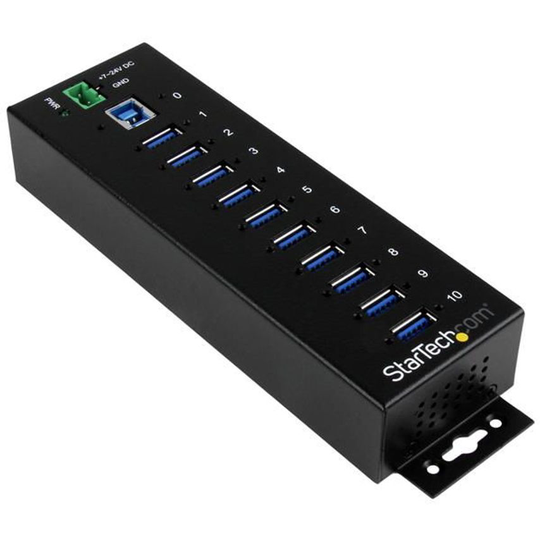 Startech Startech Rugged Metal 10 Port USB3.0 Hub DIN Rail