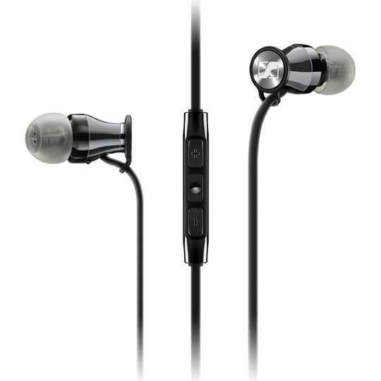 Sennheiser M2 IEi Momentum InEar Black Headphones for Apple