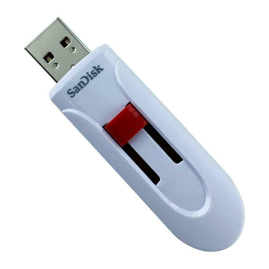 SanDisk Cruzer Glide 32GB USB 2.0 Flash Memory Pen Drive - White