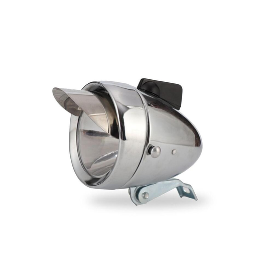 (Silver) Bicycle Retro Vintage Headlight High Brightness Front Light