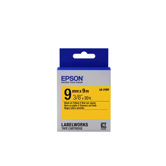 Epson Tape - Lk-3Ybp Pastel Blk-/Yell- you get 12
