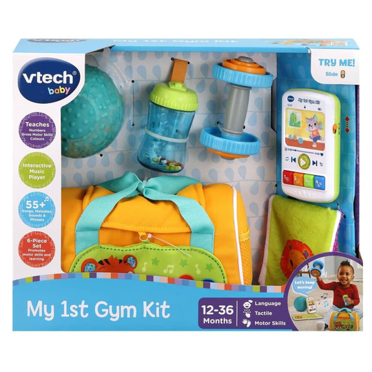 VTech Multicolour My 1st Gym Kit Interactive Toy with 4 Fitness Related Toys