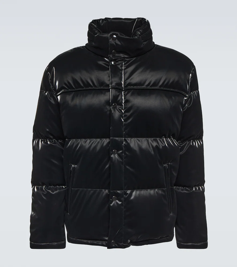 Lacquered down jacket