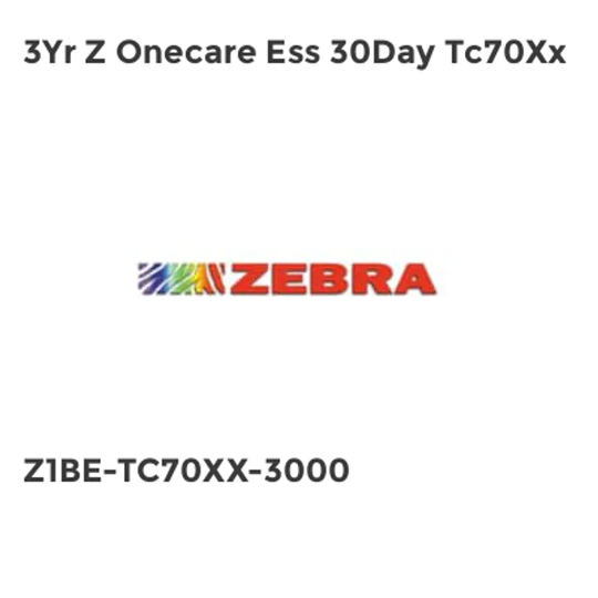 Zebra 3Yr Z Onecare Ess 30Day Tc70Xx