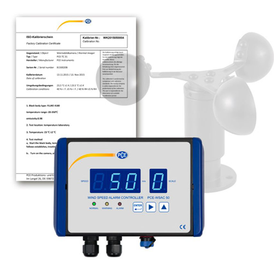 PCE Instruments Air Flow Meter PCE-WSAC 50-210
