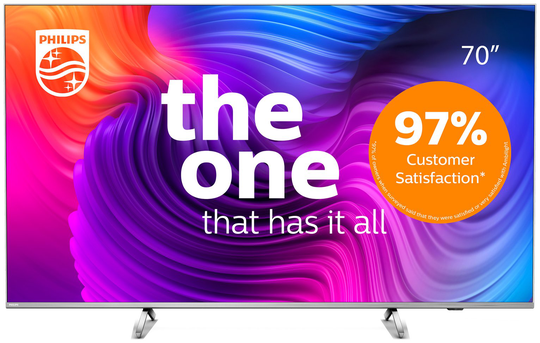 Philips 70 Inch 70PUS8536 Smart 4K UHD HDR LED Ambilight TV