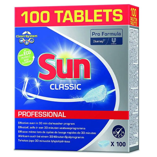 Sun Sun Classic Dishwasher Tablets 100's