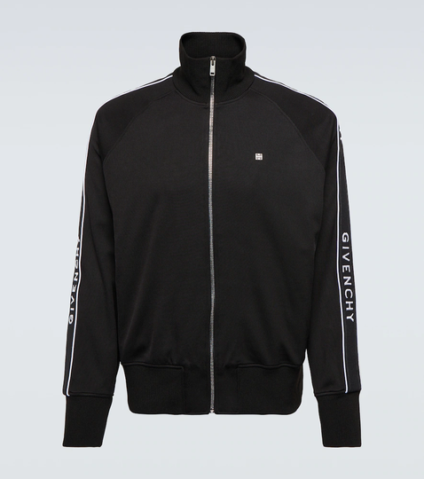 Logo jersey track jacket