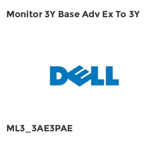 Dell Monitor 3Y Base Adv Ex To 3Y- you get 4