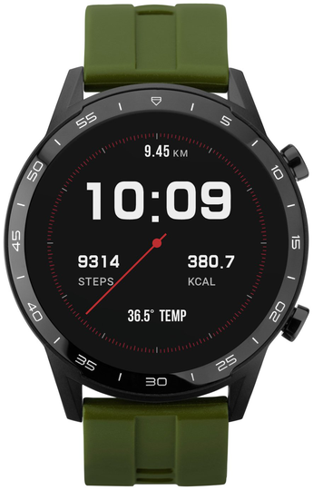 Sekonda Green Silicone Strap Smart Watch