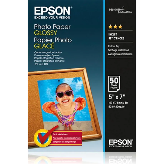 Epson Epson Glossy Photo Paper 13 x 18cm 50 Sheets - C13S042545