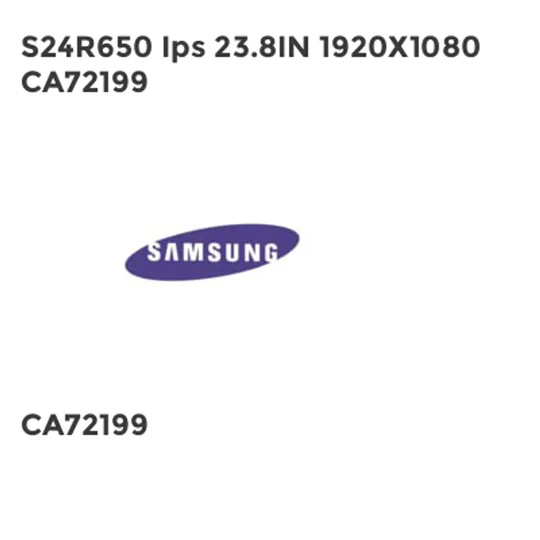 Samsung S24R650 Ips 23.8IN 1920X1080 CA72199