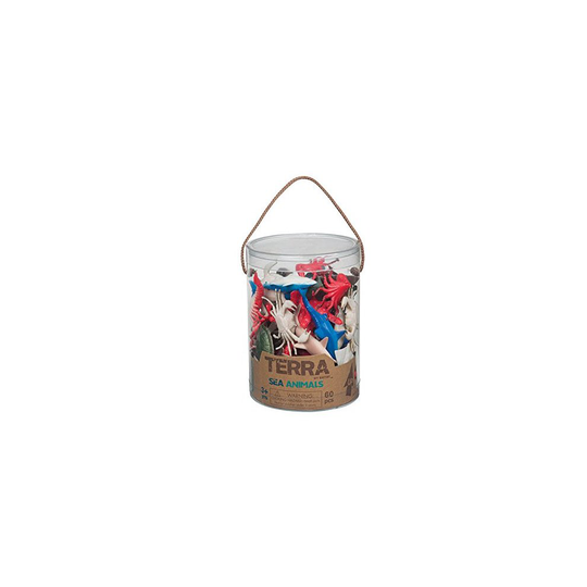 Battat Terra AN6002Z Sea Animals Toy in a Tube (60-Piece)