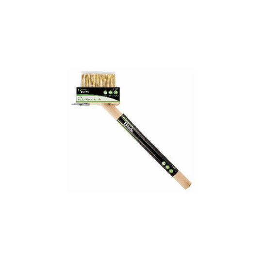 2 in 1 Weed Brush Patio Wire Broom Weed Moss Removal Tool Wooden Handle