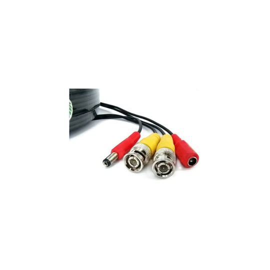(1 Meter Black ) Viewi BNC Video Power Cable For CCTV Camera DVR Security System