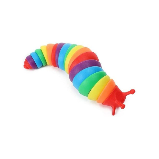 Rainbow Fidget Slug Toy