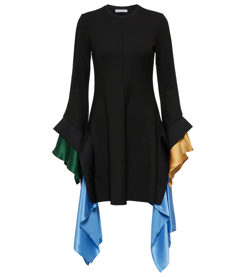 Ruffle-trimmed minidress