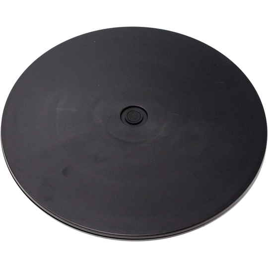 PrimeMatik - Manual rotating base display 30,6 cm black lazy susan