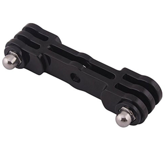 2 PCS Universal Aluminium Alloy Dual Camera Connection Mount Bracket for GoPro Hero Series Led Fill Light Accessories
